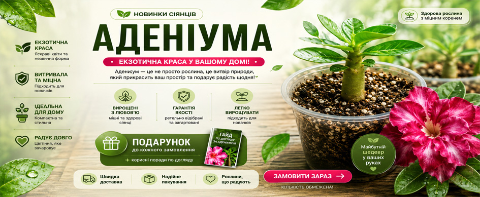 Новинки сіянців аденіума