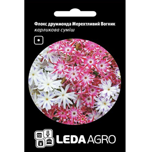 СЕМЕНА ФЛОКС ДРУММОНДА "МЕРЦАЮЩИЙ ОГОНЕК", 0,2 Г LEDAAGRO СЕМЕНА ФЛОКС ДРУММОНДА "МЕРЦАЮЩИЙ ОГОНЕК", 0,2 Г LEDAAGRO