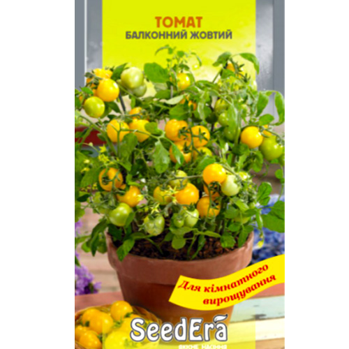 СЕМЕНА ТОМАТ БАЛКОННЫЙ ЖЕЛТЫЙ, 10 ШТ SEEDERA