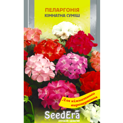 СЕМЕНА ПЕЛАРГОНИЯ КОМНАТНАЯ СМЕСЬ, 5 ШТ SEEDERA