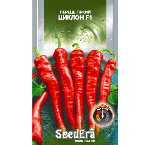 СЕМЕНА ПЕРЕЦ ГОРЬКИЙ "ЦИКЛОН F1", 0,25 Г SEEDERA