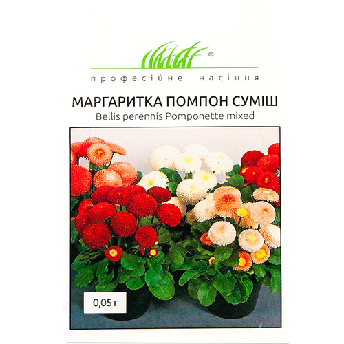 СЕМЕНА МАРГАРИТКА "ПОМПОН СМЕСЬ", 0,05 Г ПРОФ СЕМЕНА