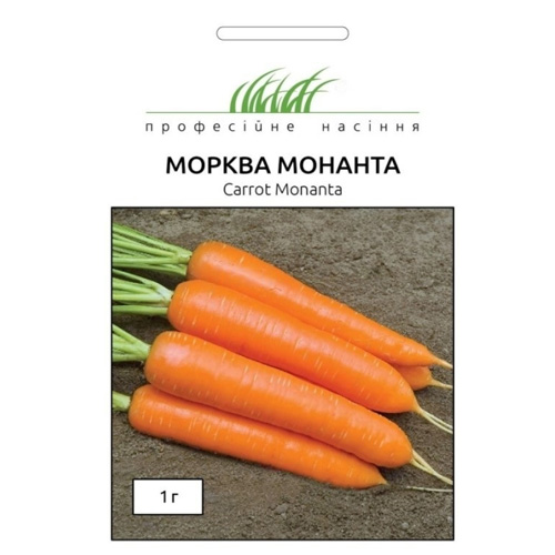 СЕМЕНА МОРКОВЬ МОНАНТА 1 Г ПРОФ СЕМЕНА