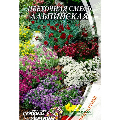 СЕМЕНА ЦВЕТОЧНАЯ СМЕСЬ АЛЬПИЙСКАЯ, 0,3 Г